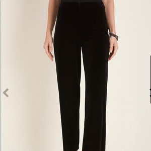 Chico’s Black Velvet Travelers Pants